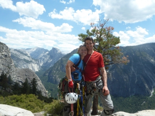 Gipfelfoto mit Half Dome