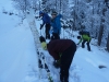 Ab der Jagdhuette gings mit Ski weiter