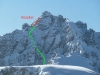 Hochtennspitze mit Abfahrt