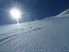 Abfahrt am oberen Gletscher
