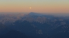 Vollmond und Civetta-Schatten