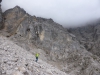 Zurück im Schotter gegebüber der Falkenhütte