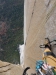 Blick zurück in SL 25 - toller Beak-Riss und dann Querung nach rechts