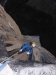 Da Lacht Matthias - frei baumelnd mit 1000 Meter Luft unter ihm - Haulen von Stand 30 zu 32