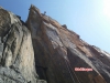 Luftiger 50m Abseiler vom Vorgipfel zum Fuß des Obelisken