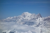 Grandioser Ausblick Richtung Mont Blanc Massiv vom Gipfel
