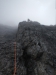 Nebel in der zweiten Seillänge