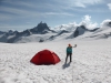 Vom Rifugio Torino ist es dann nicht weit zum Camp unter dem Grand Capucin
