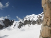 Blick zum Col de la Fourche und dahinter Mont Blanc