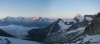 Morgenstimmung von Monte Rosa bis Matterhorn
