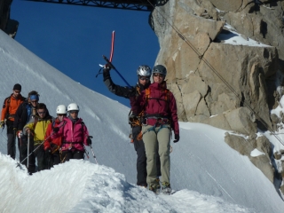 Abstieg von der Midi